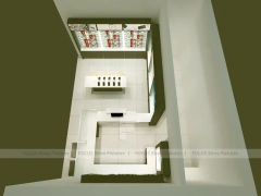 White Mobile Phone Store Floor Plan