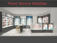 White Mobile Phone Store Floor Plan