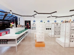 White Orange Mobile Phone Store Interior