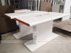 White Red Mobile Phone Display Table