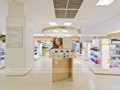 White Skincare Clinic Store Reception Layout