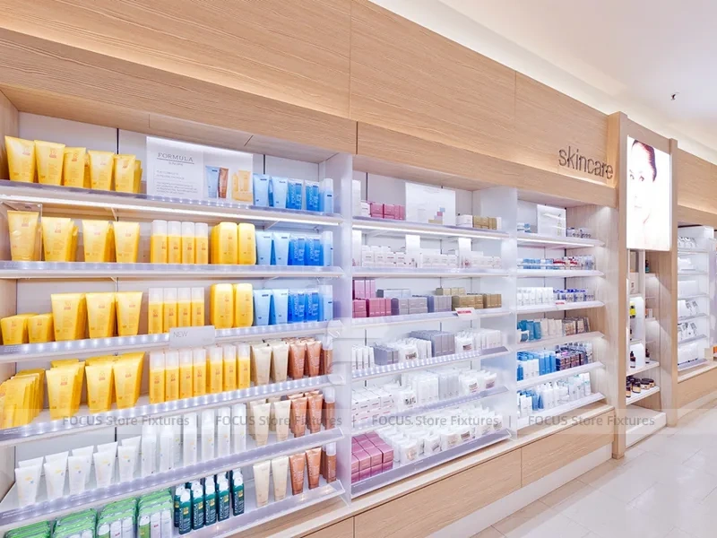 White Skincare Clinic Store Reception Layout