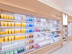 White Skincare Clinic Store Reception Layout