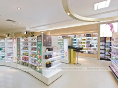 White Skincare Clinic Store Reception Layout