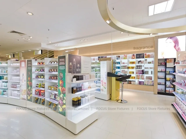 White Skincare Clinic Store Reception Layout