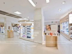 White Skincare Clinic Store Reception Layout