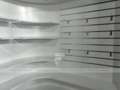 White Wood Mobile Phone Counter Fixture