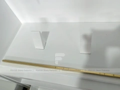 White Wood Mobile Phone Counter Fixture