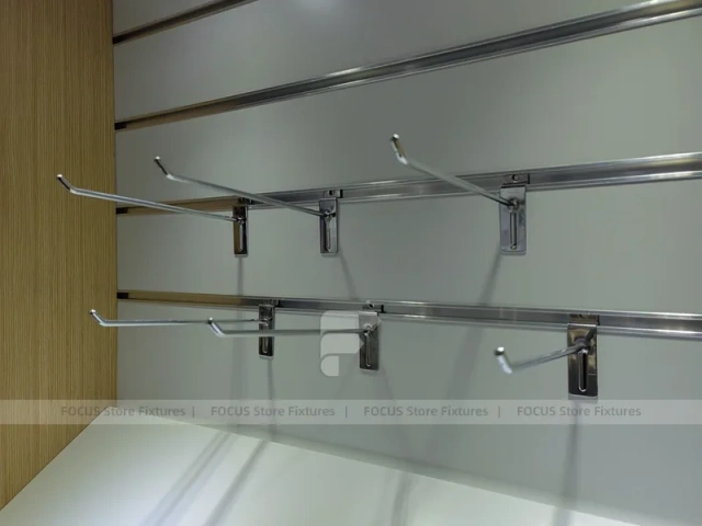 White Wood Mobile Phone Counter Fixture