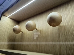 White Wood Mobile Phone Counter Fixture