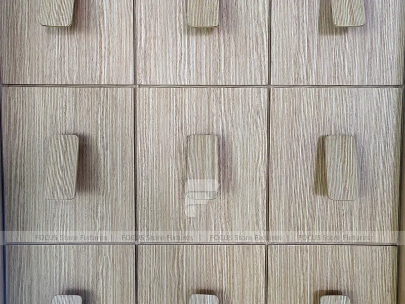White Wood Mobile Phone Counter Fixture