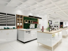 White Wood Mobile Phone Store Interior