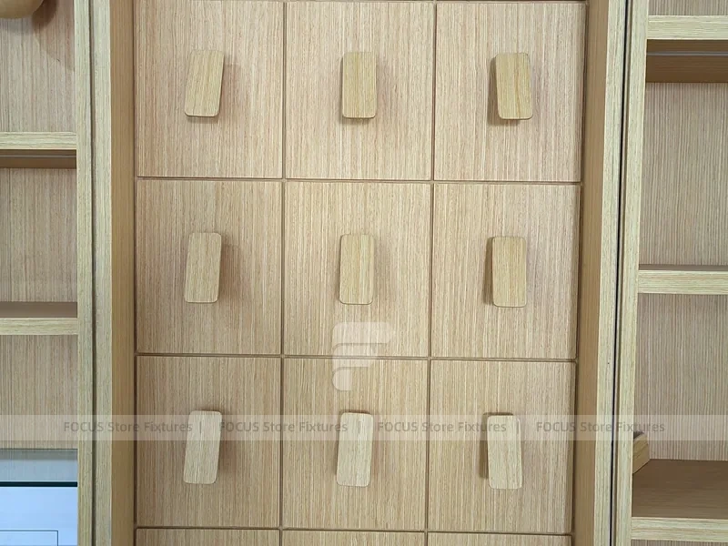White Wood Phone Store Counter Fixture