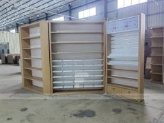White Wood Phone Store Counter Fixture
