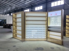 White Wood Phone Store Counter Fixture