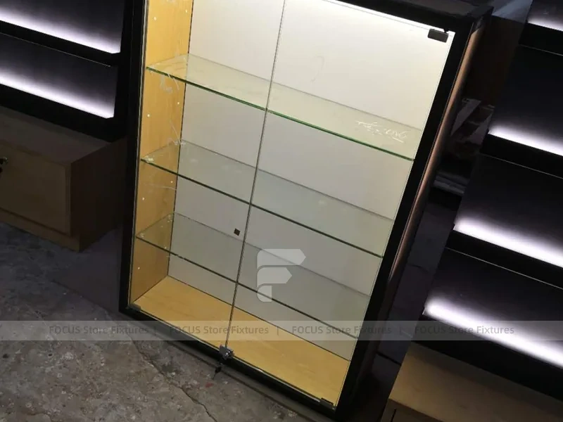 Wood Black Mobile Accessories Gondola Counter