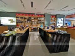 Wood Black Mobile Phone Sales Counter Store