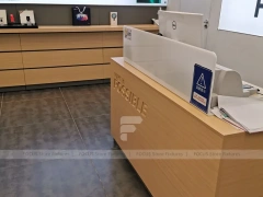 Wood Black Mobile Phone Sales Counter Store Version