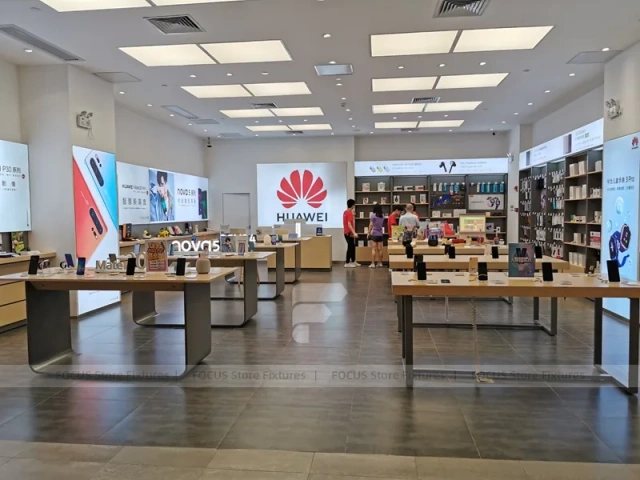 Wood Black Mobile Phone Sales Counter Store Version
