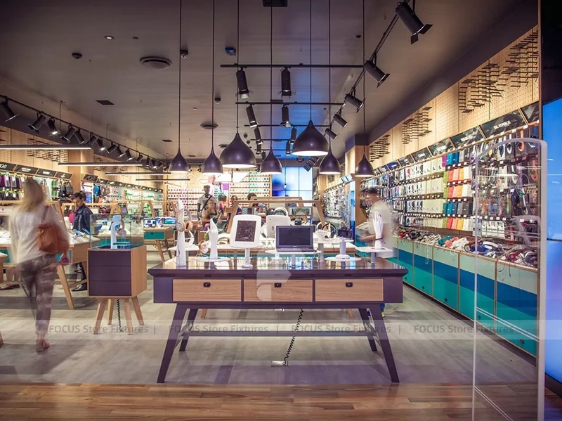Wood Colorful Mobile Phone Store Interior