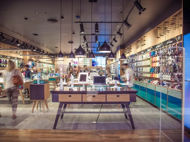 Wood Colorful Mobile Phone Store Interior