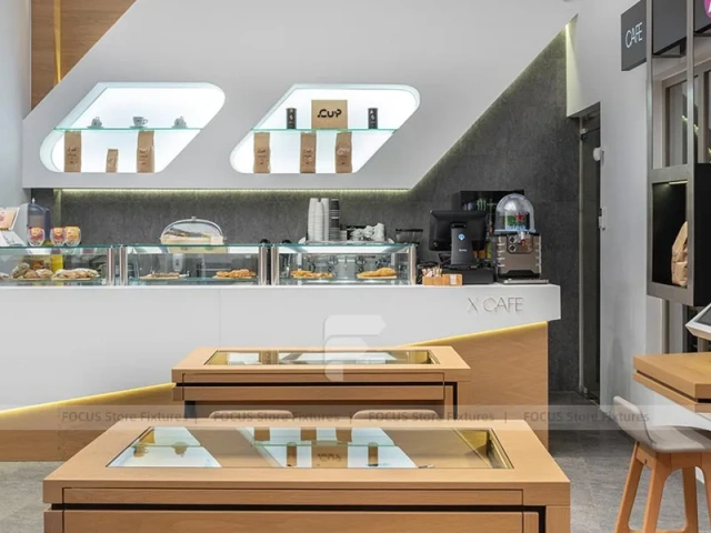 Wood Colorful Mobile Phone Store Interior