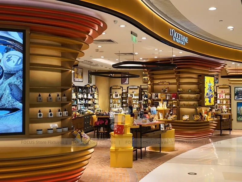 Wood Grain L'Oreal Beauty Store Interior