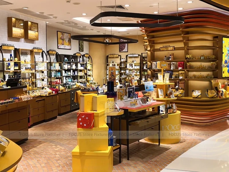 Wood Grain L'Oreal Beauty Store Interior