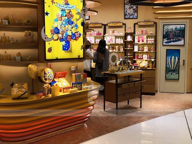 Wood Grain L'Oreal Beauty Store Interior