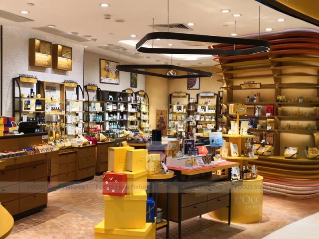 Wood Grain L'Oreal Beauty Store Interior