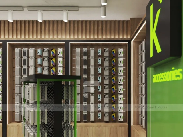 Wood Green K Mobile Accessories Wall Display