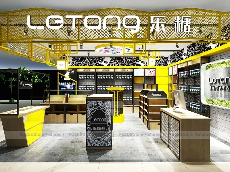 Wood Lime Mobile Phone Store Interior