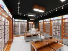 Wood Orange Mobile Accessories Store Interior
