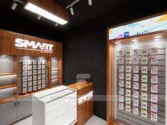 Wood Orange Mobile Accessories Store Interior
