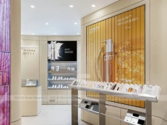 Wood Slat Fragrance Display Counter