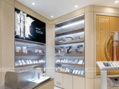 Wood Slat Fragrance Display Counter