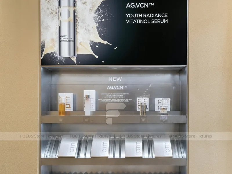 Wood Slat Fragrance Display Counter