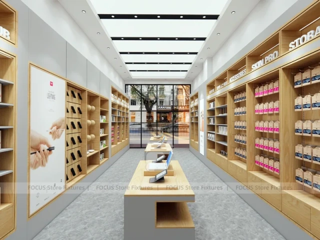 Wood White Accessories Hub Phone Store