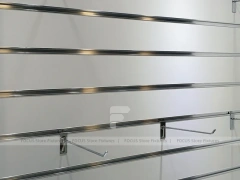 Wood White Cross Counter Phone Display Fixture
