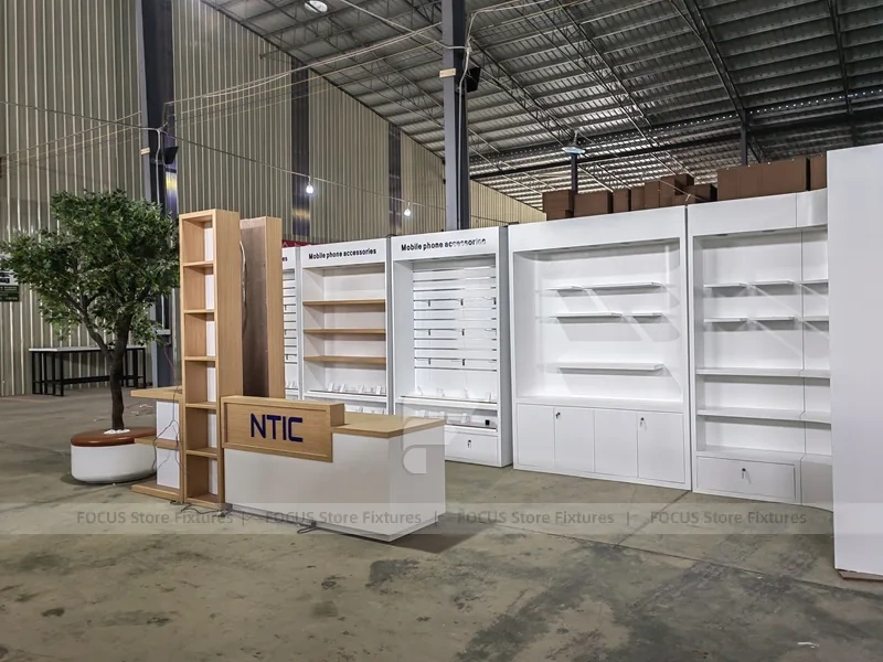 Wood White MTC Mobile Phone Fixture Set