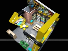 Yellow Black Joway Mobile Kiosk Display