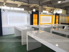 Yellow Black Mobile Phone Store Counter Layout