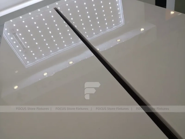 Yellow Black Mobile Phone Store Counter Layout