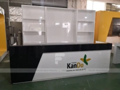 Yellow Black Mobile Phone Store Counter Layout