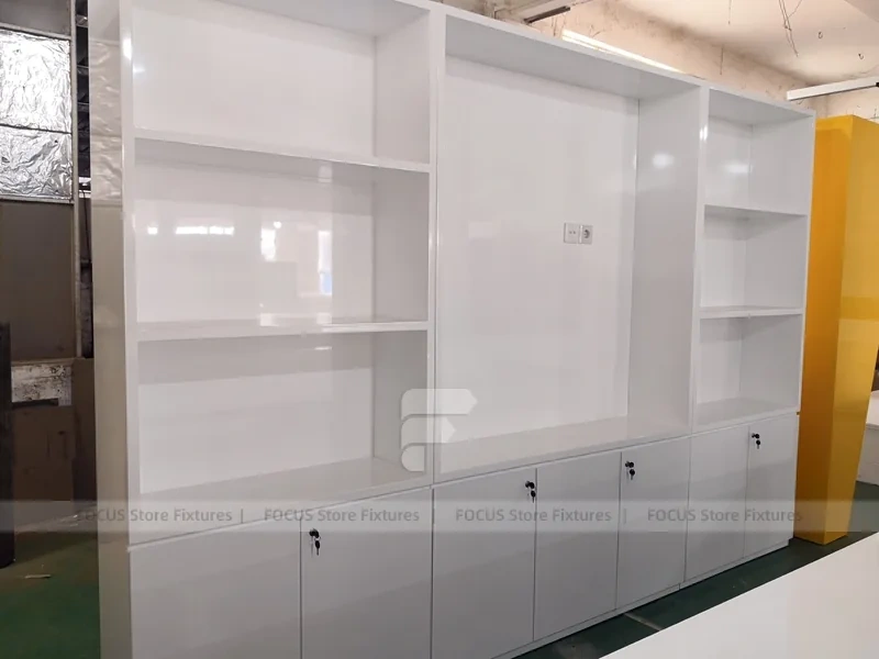 Yellow Black Mobile Phone Store Counter Layout