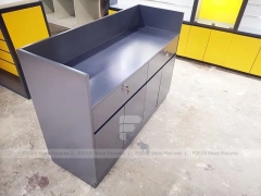 Yellow Black Mobile Phone Wall Display Interior