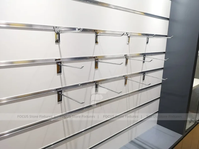 Yellow Black Mobile Phone Wall Display Interior