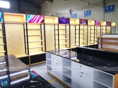 Yellow Black Mobile Phone Wall Store Layout