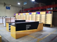 Yellow Black Mobile Phone Wall Store Layout