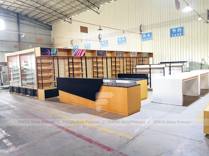 Yellow Black Mobile Phone Wall Store Layout